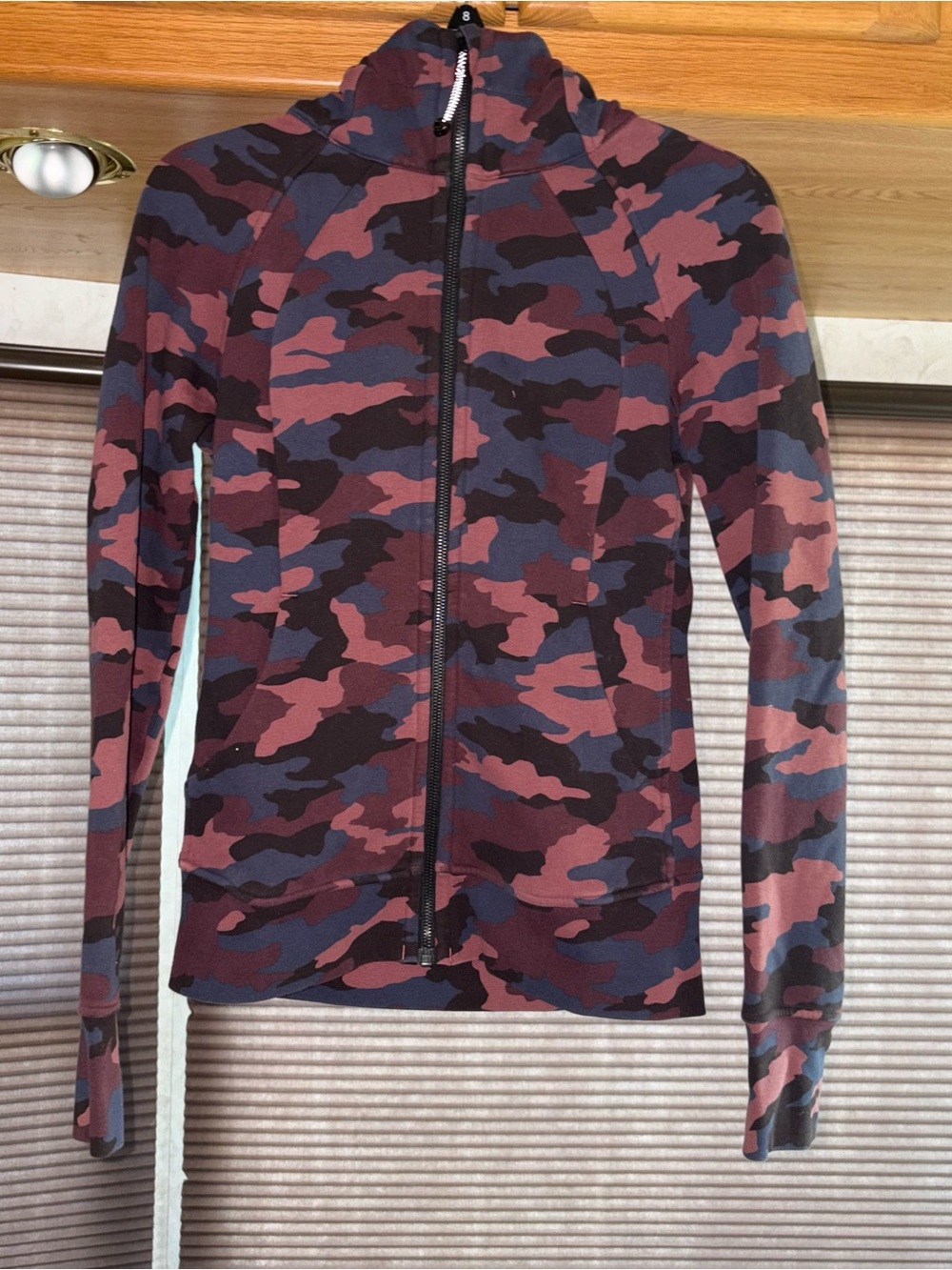 LuluLemon Purple Camo Scuba Jacket.